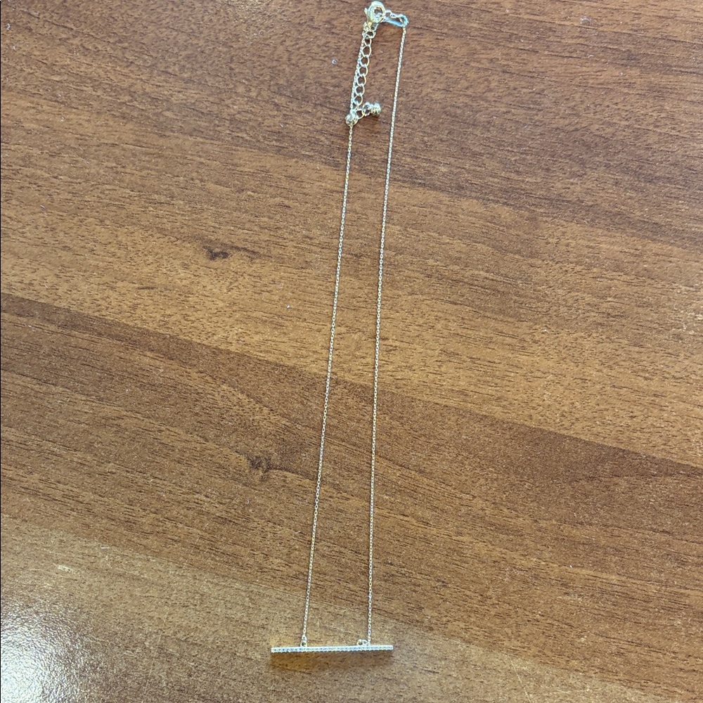 Elegant Gold Bar Necklace